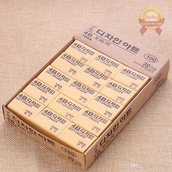 Combo 5 Gôm tẩy 4B Hàn Quốc – tẩy bút chì kim chì mềm cao cấp
