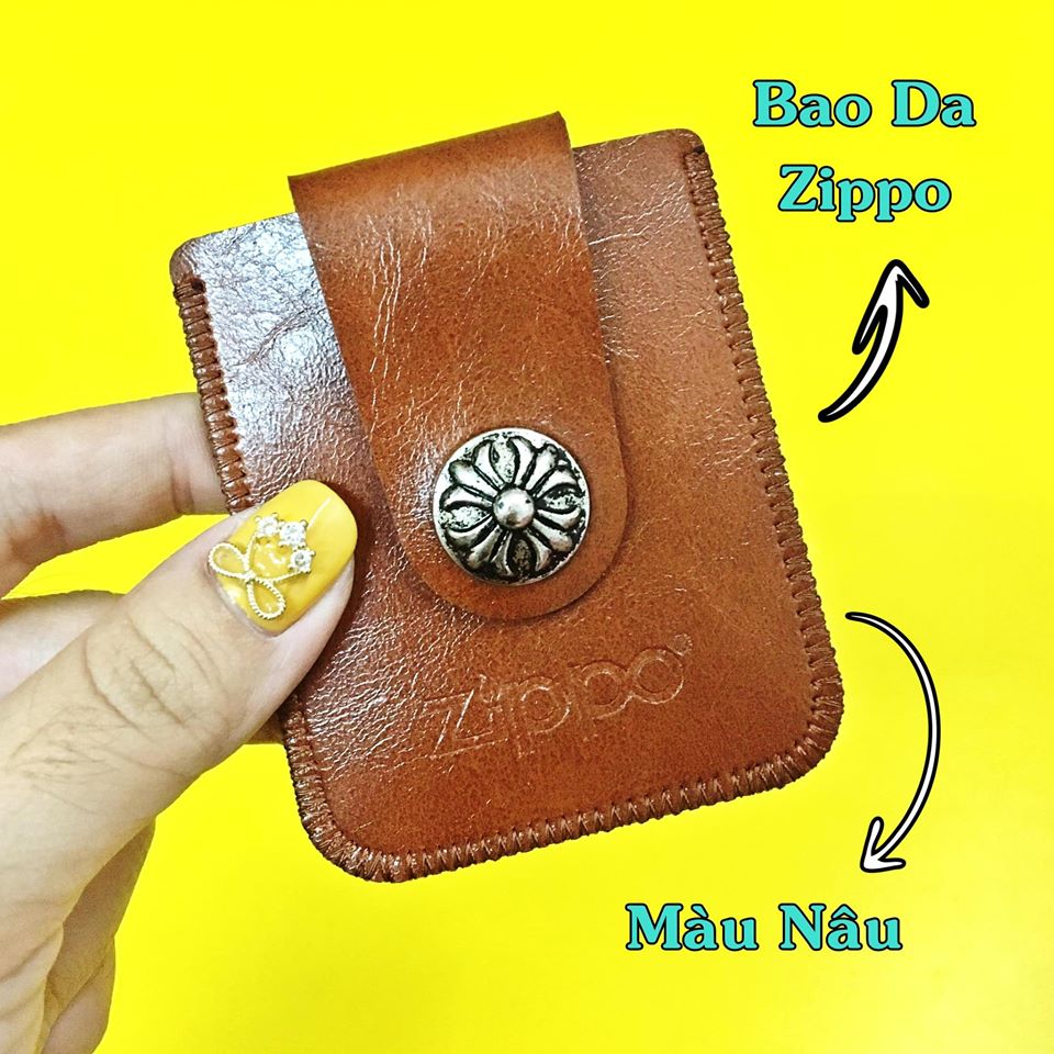 (GIÁ RẺ GIÁ RẺ) BAO DA ZIPPO DA BÊN TRONG MỀM VÀ MỊN