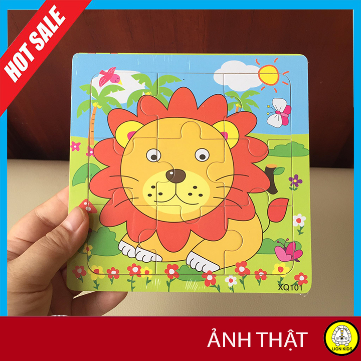 Đồ Chơi Gỗ Tranh Ghép Hình 2D Nhiều Chủ Đề An Toàn Cho Bé
