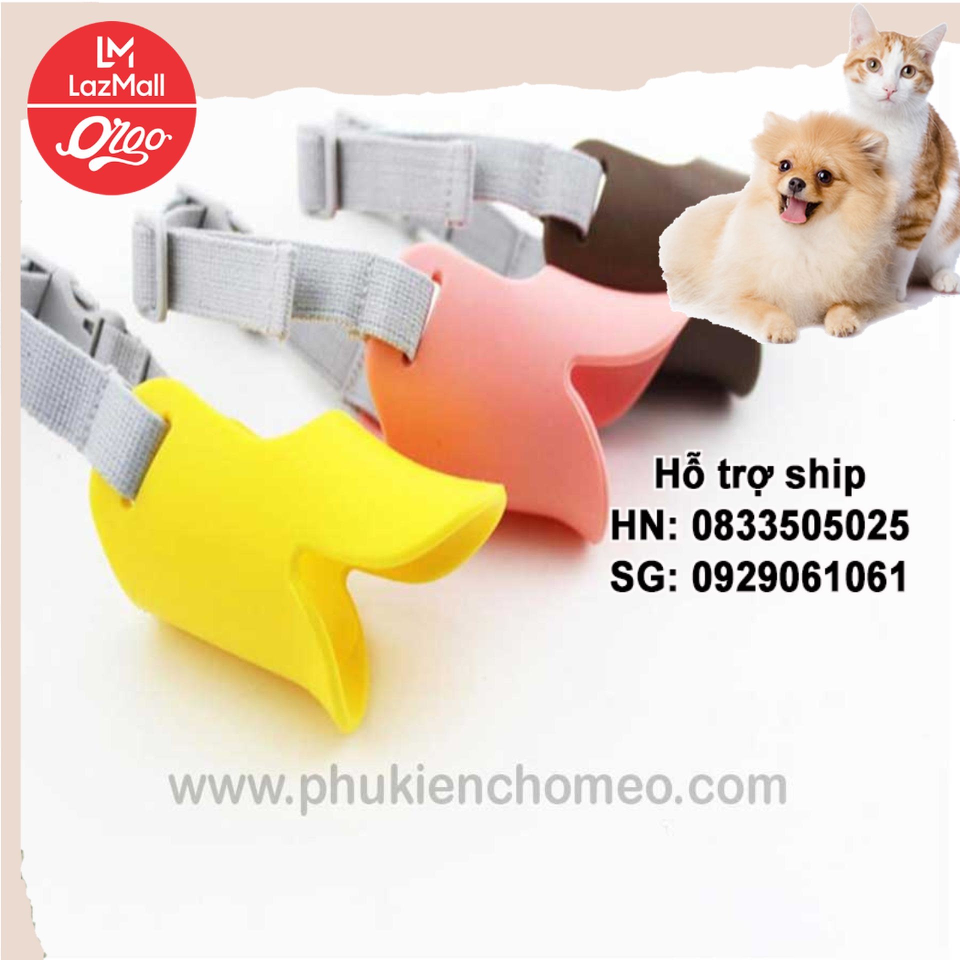 Orgo - 1295 - rọ mõm cho chó - rọ vịt cao su rọ mõm chó- hp10896tc