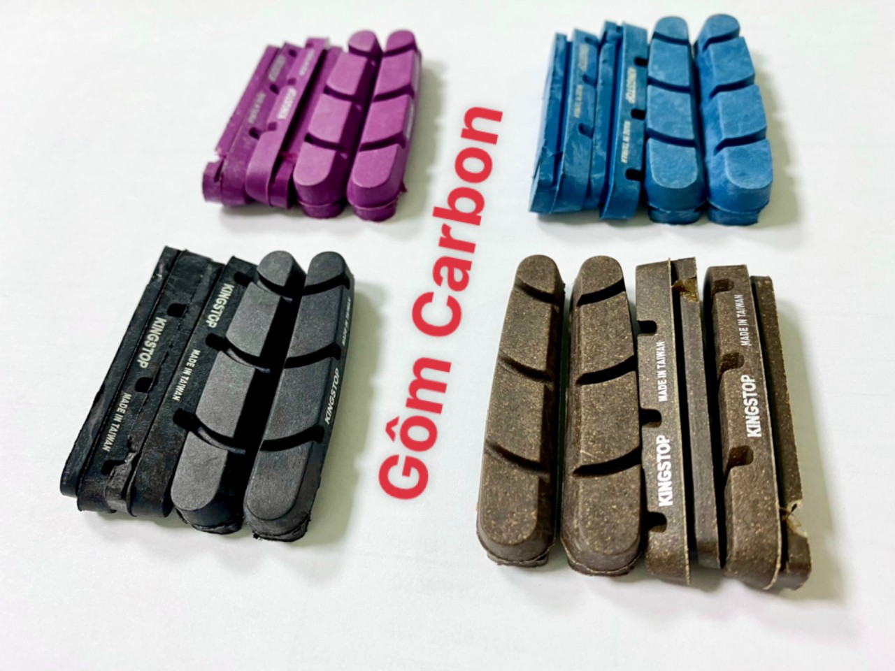 Gôm carbon hiệu kingstop cho xe đạp