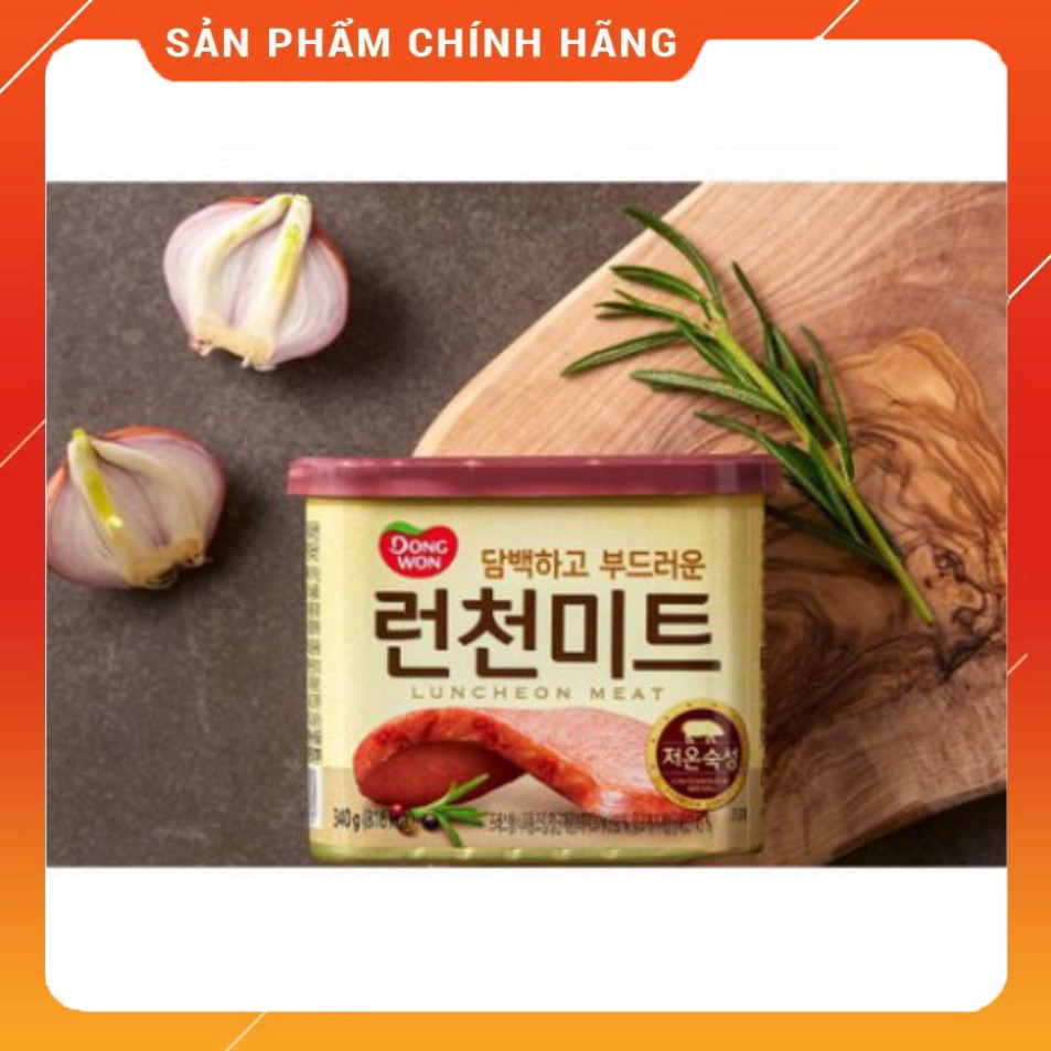 Thịt Hộp Spam Hàn Quốc Dongwon Nắp Đỏ Luncheon Meat 340G 💝FREE SHIP💝 Thịt Hộp Hàn Quốc Nhập Khẩu Thịt Đóng Hộp Ăn Liền