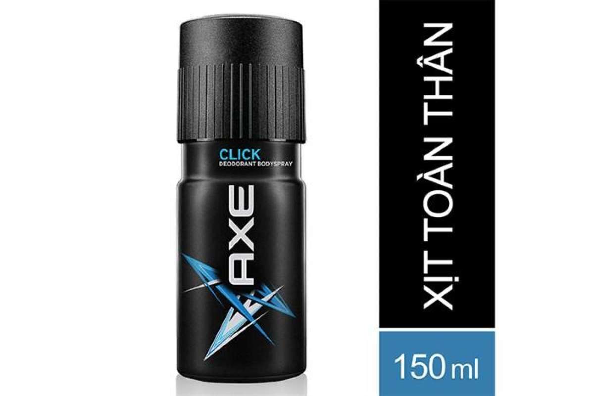 Xịt khử mùi Axe Click hương Nam tính chai 150ml