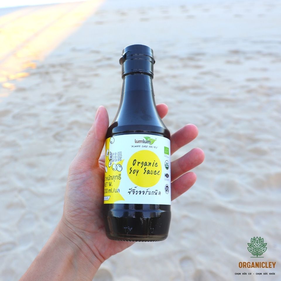 Nước tương đậu nành hữu cơ lumlum organic soya sauce 200ml - nước tương hữu cơ - xì dầu - organicley