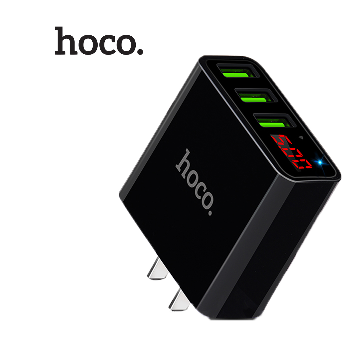Adapter sạc 3 cổng 3a hoco c15