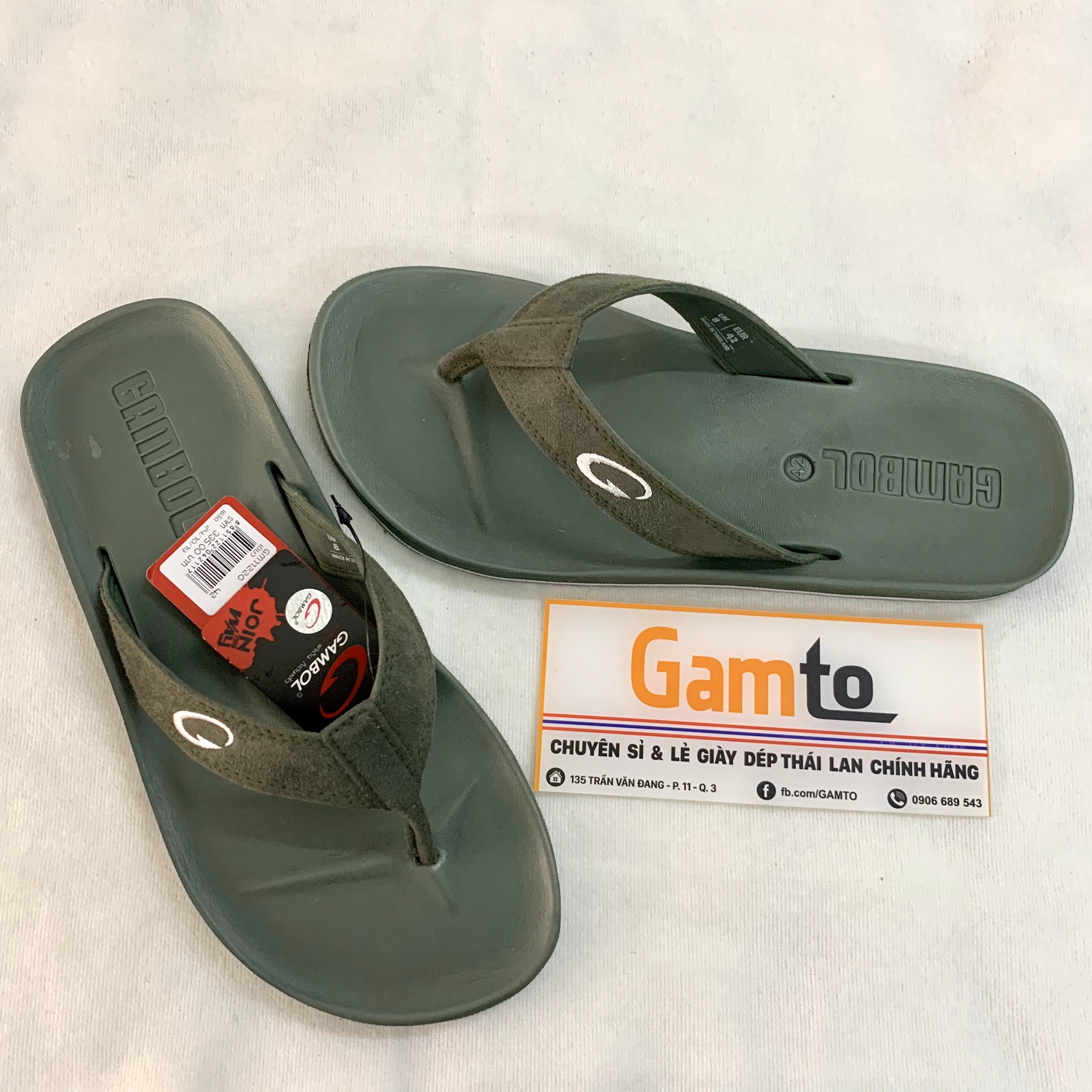Dép Kẹp Tông Nam Xỏ Ngón Nam Thái Lan Gambol GM11220