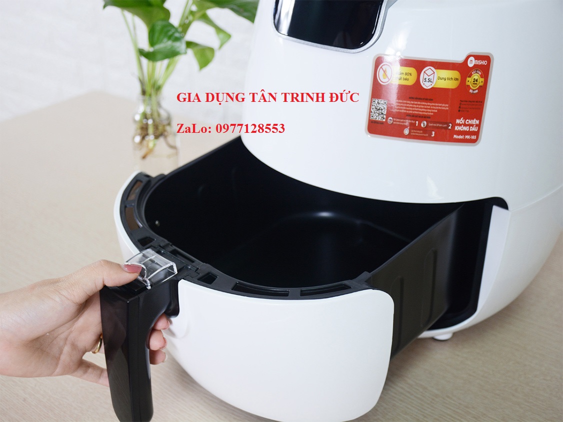 Nồi chiên không dầu điện tử Mishio MK165 5.5L - Hàng chính hãng