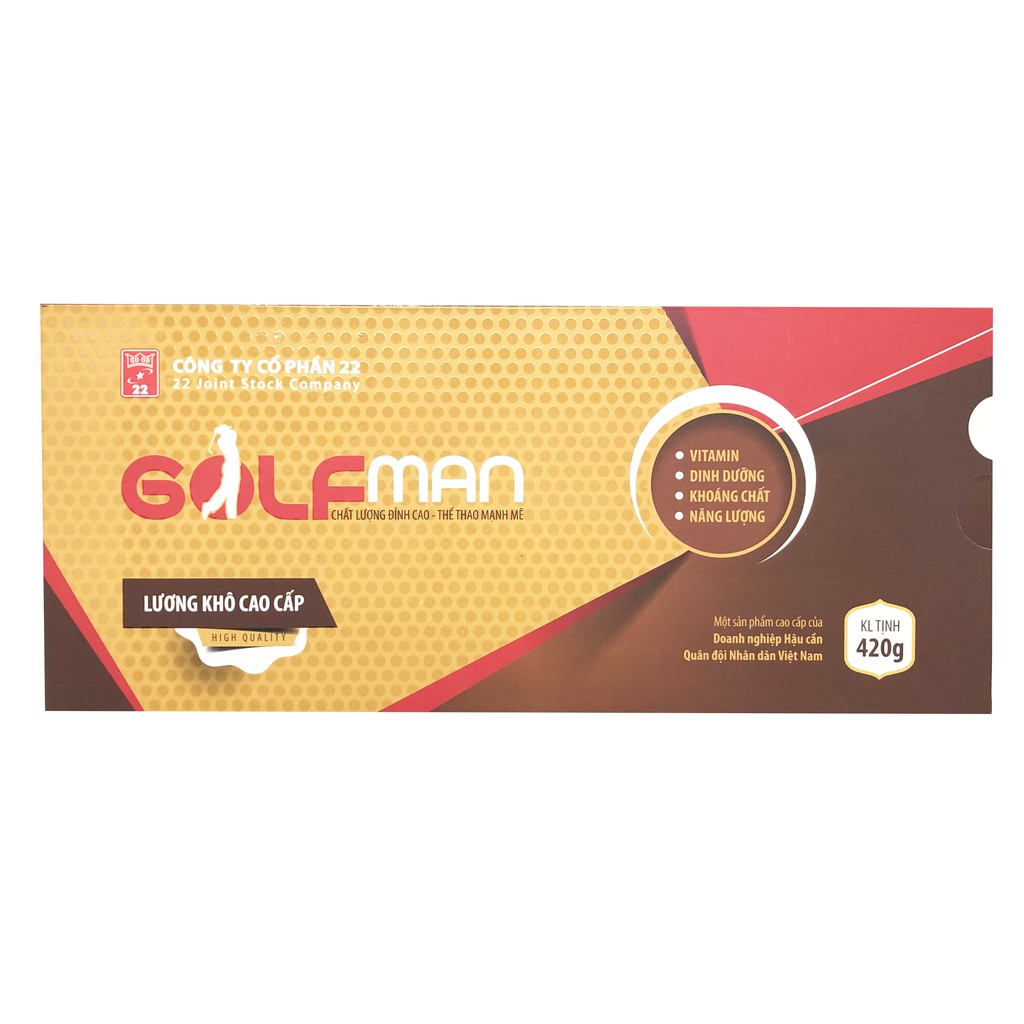 Lương khô thể thao golfman 420g/ hộp