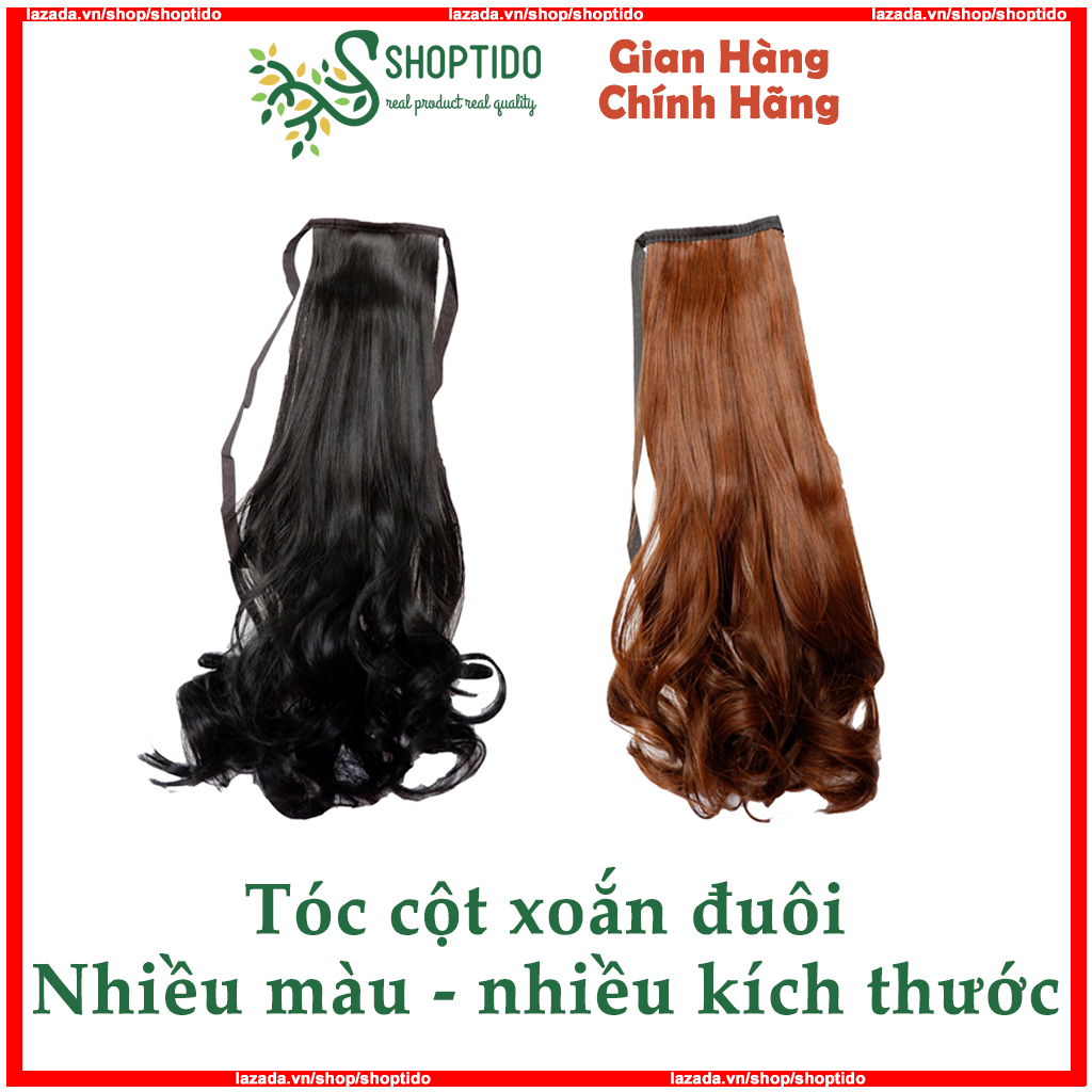 Tóc giả cột xoăn có đủ màu cao cấp, đủ size (38cm, 48cm, 58cm)