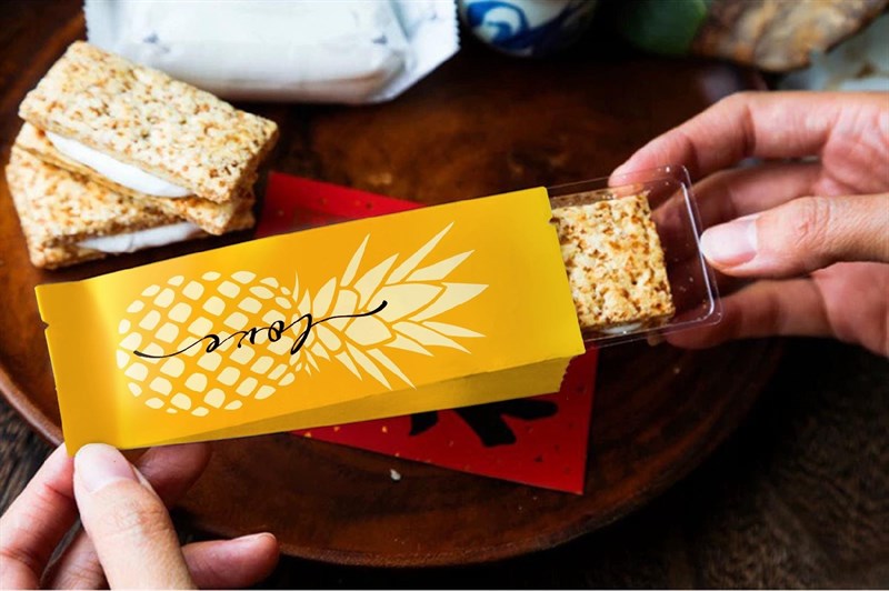 Túi đựng bánh quy quả dứa set 100 cái