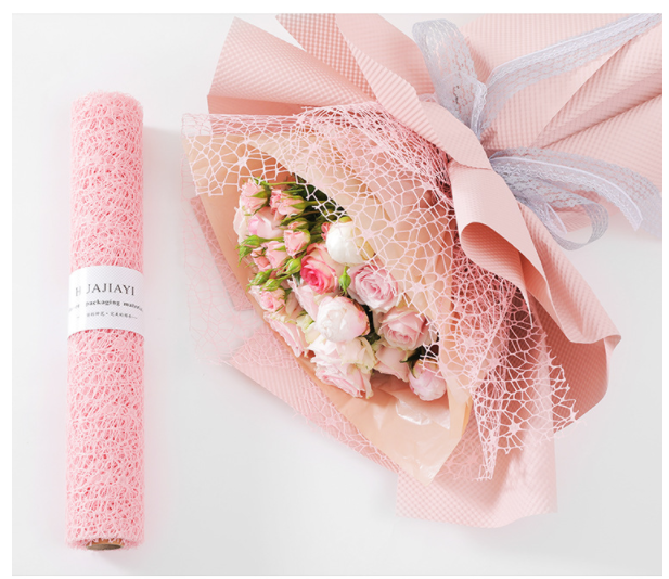 1 mét lưới nhện gói hoa tươi, hoa sáp