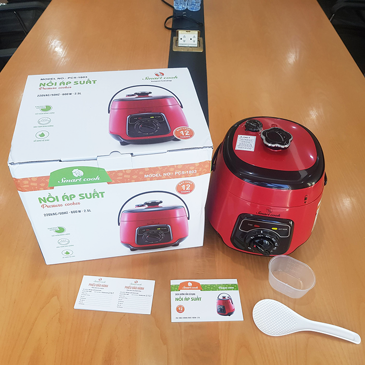 Nồi áp suất điện Elmich Smartcook PCS-1803 dung tích 2.5 lít 600W hàng chính hãng, bảo hành 12 tháng - Dòng nồi minu đẹp long lanh