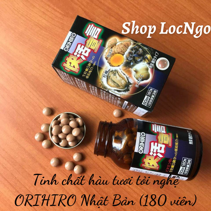 Tinh chất hàu tươi tỏi nghệ ORIHIRO Nhật Bản (180 viên) by Shop LocNgo