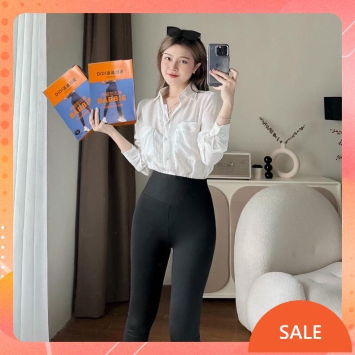 Quần legging cạp cao 6cm gen bụng vải umi hàn cao cấp mp000d