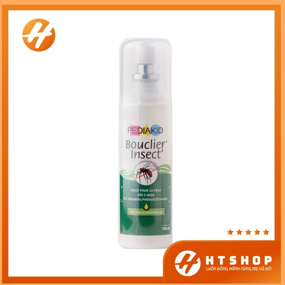 Xịt Chống Muỗi Đốt Và Côn Trùng Cắn Pediakid Pháp Cho Bé Từ 3 Tháng Tuổi Chai 100ml