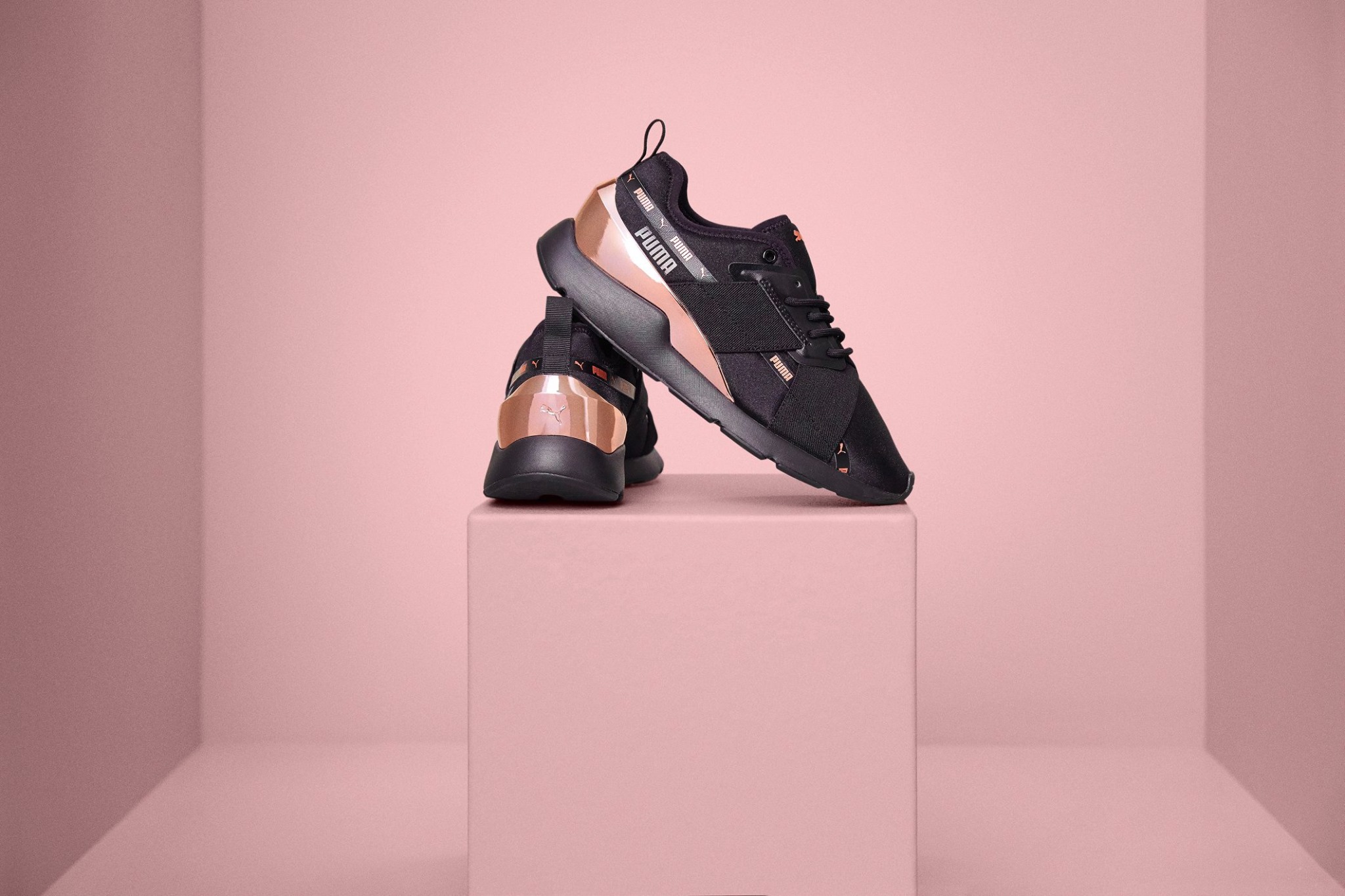 Giày sneaker nữ puma muse x-2 metallic size 36