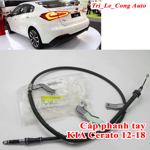 Cáp phanh tay sau-cáp kéo nắp capo trước TRÁI Kia K3 Cerato 2013-2018 máy 1.6 2.0 - Dây thắng tay trái mã 59760-3X300