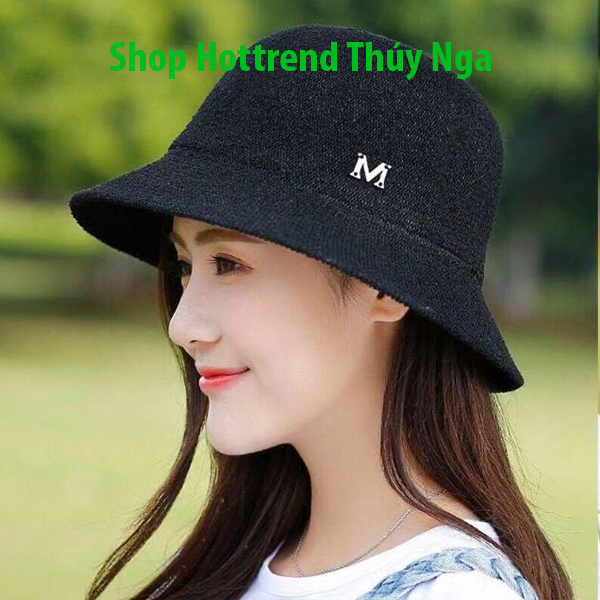 Mũ Bucket chữ M, Nón chữ M rộng vành đi biển-chuẩn loại 1 hàng Quảng Châu