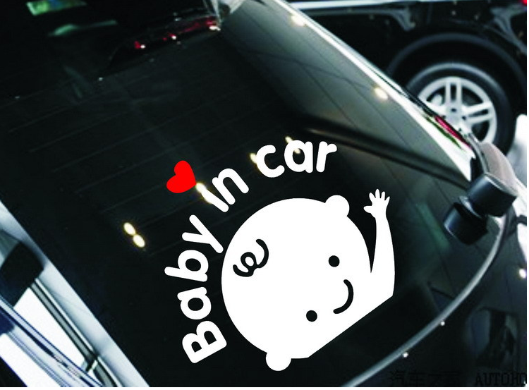Tem Decal baby in car cực đẹp ( báo hiệu có em bé trên xe )