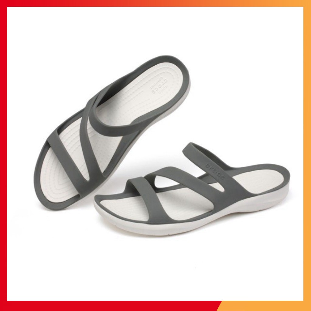 Dép lê Cross Swiftwater cho nữ đẹp, mềm, êm chân - Màu ghi xám