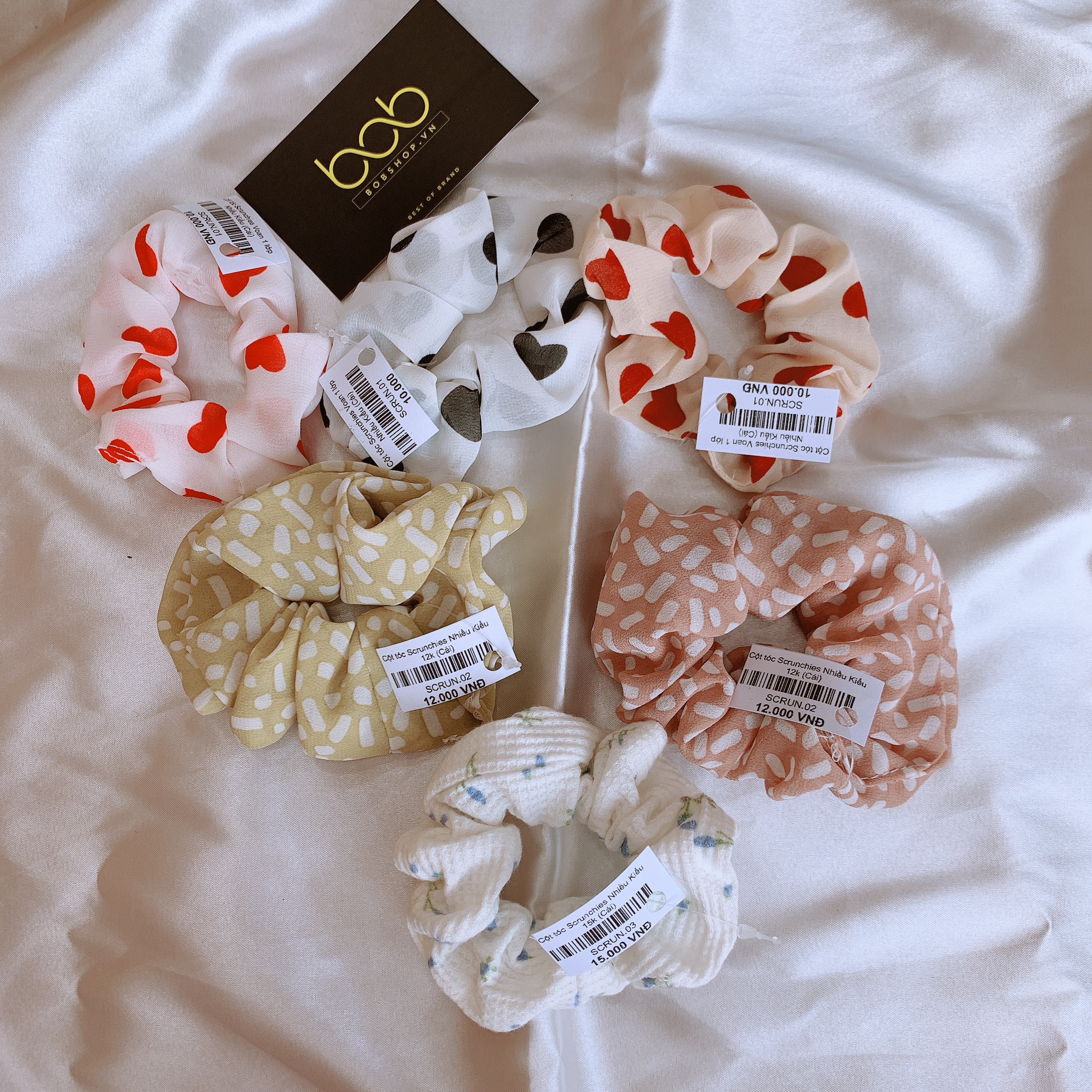 [HCM][NGẪU NHIÊN 10K] Dây buộc tóc cột tóc scrunchies ngẫu nhiên 10K