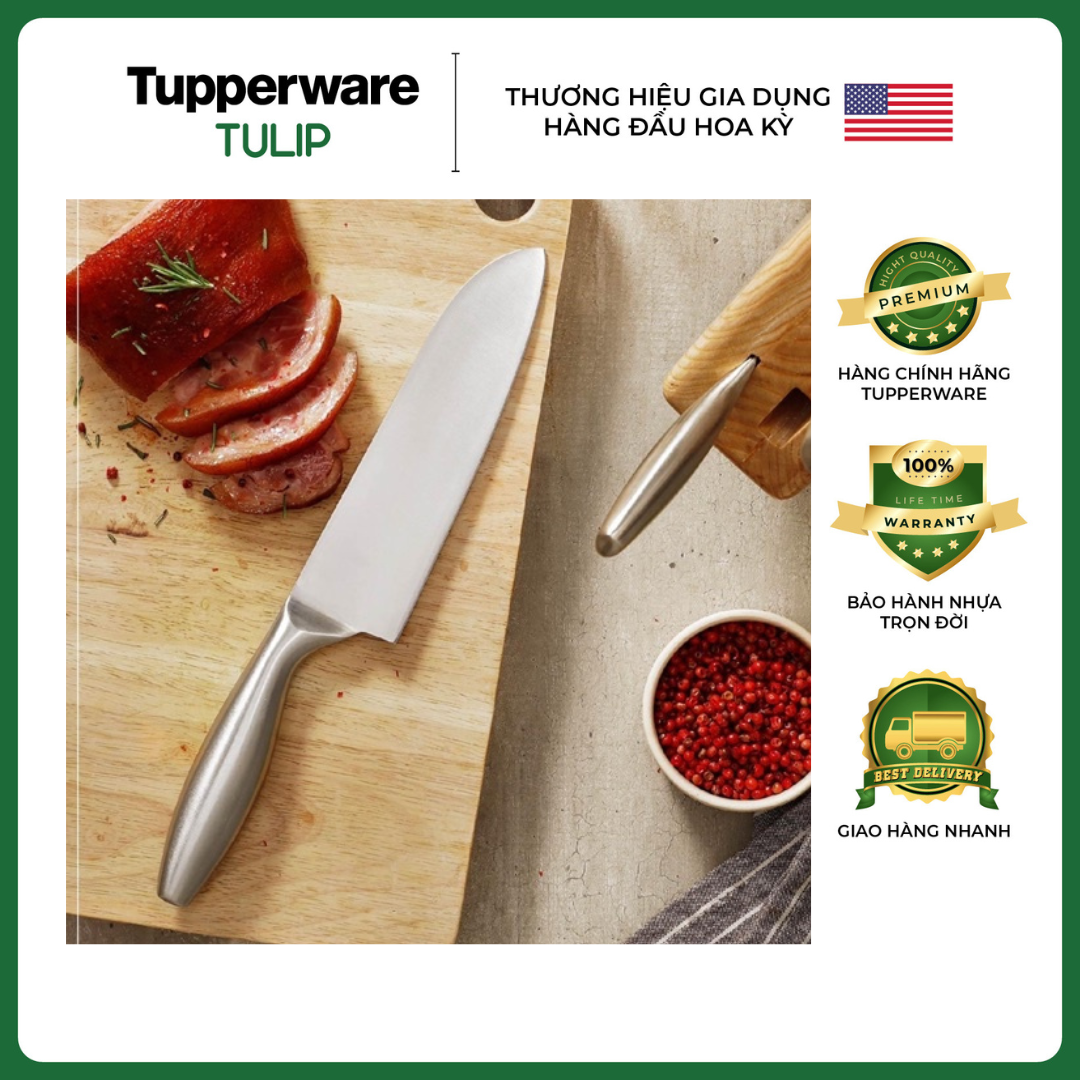 Dao Pro-Asian Santoku Knife Tupperware Chính Hãng