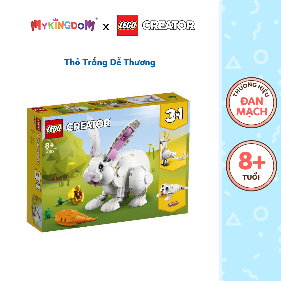 Đồ chơi lắp ráp lego creator thỏ trắng dễ thương 31133