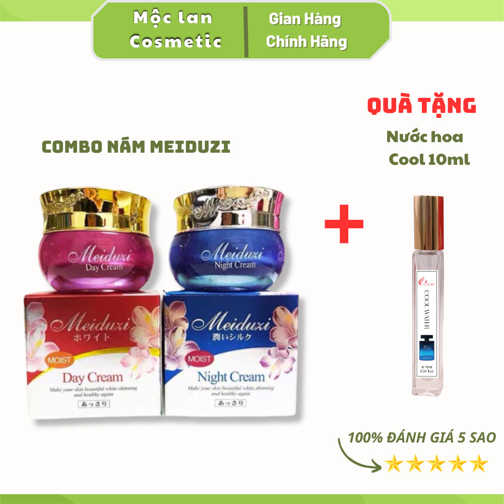 [HCM]Combo 2 Hộp Kem MeiDuzi Ngày Và Đêm Ngăn Ngừa Nám Dưỡng Trắng Da + Tặng nước hoa