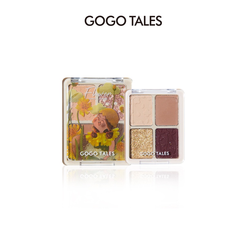 [ Gogo Tales 2022 ] Bảng phấn mắt 4 màu GOGO TALES Dream ​Garden Eyeshadow Palette GT285 nội địa Trung chính hãng