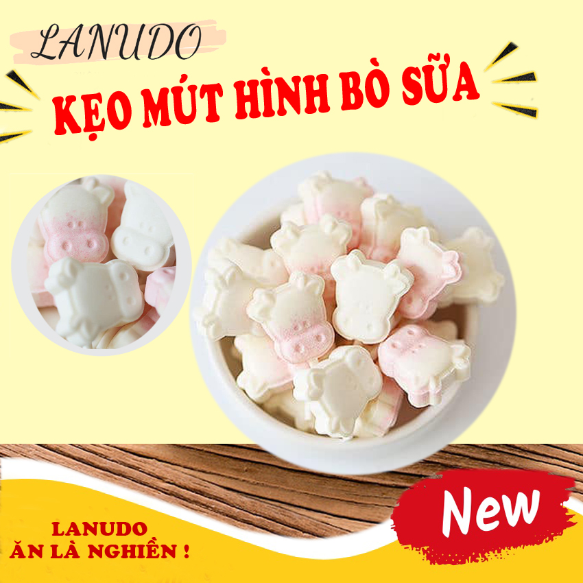 Kẹo mút hình bò sữa socola mới nhất cho bé combo 100gam mix vị