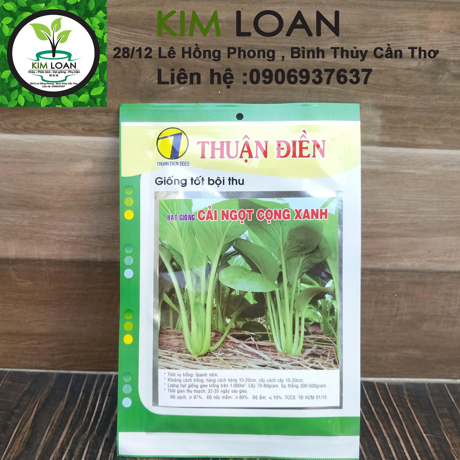 Hạt giống cải ngọt cọng xanh Thuận Điền gói 20g