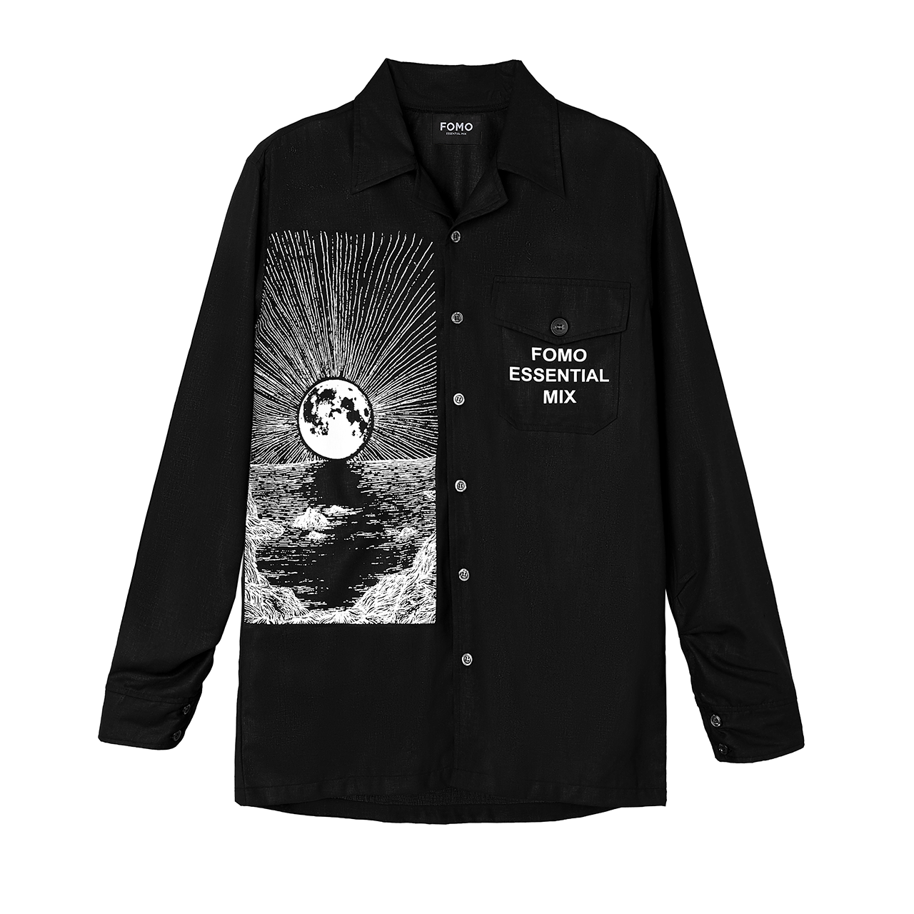 Fomo áo sơ mi tay dài unisex sunrise shirt