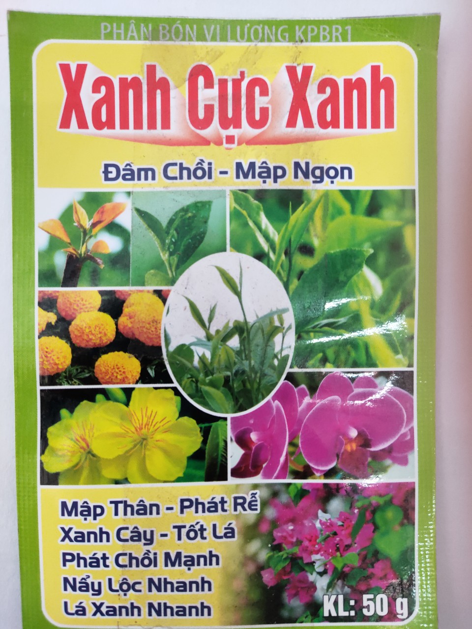Phân bón vi lượng Xanh cực xanh - Bổ sung vi lượng - 50G