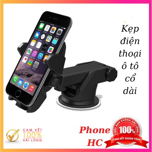 Giá đỡ điện thoại trên oto xe hơi car đa năng tiện dụng hàng xịn (cổ dài),Kẹp điện thoại ô tô