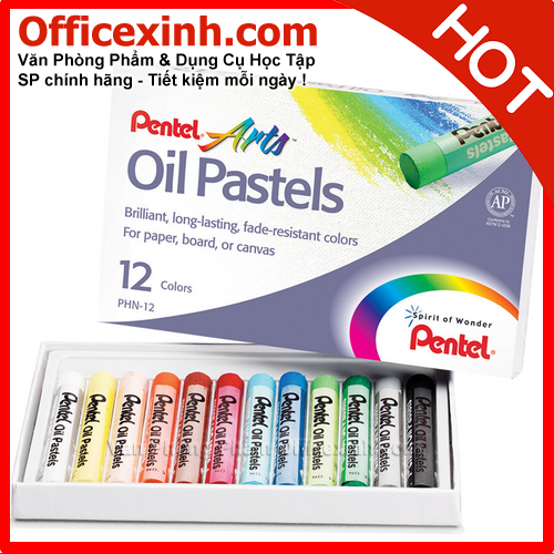 Sáp dầu Pentel 12 màu PHN-12