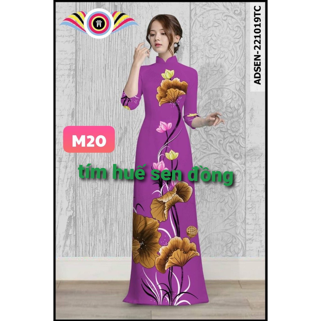 Áo dài truyền thống chất liệu lụa mềm mại xẻ tà siêu đẹp