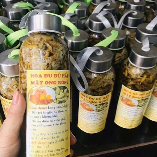 HOA ĐU ĐỦ ĐỰC NGÂM MẬT ONG RỪNG(500k/0,5kg bình ngâm sẵn)