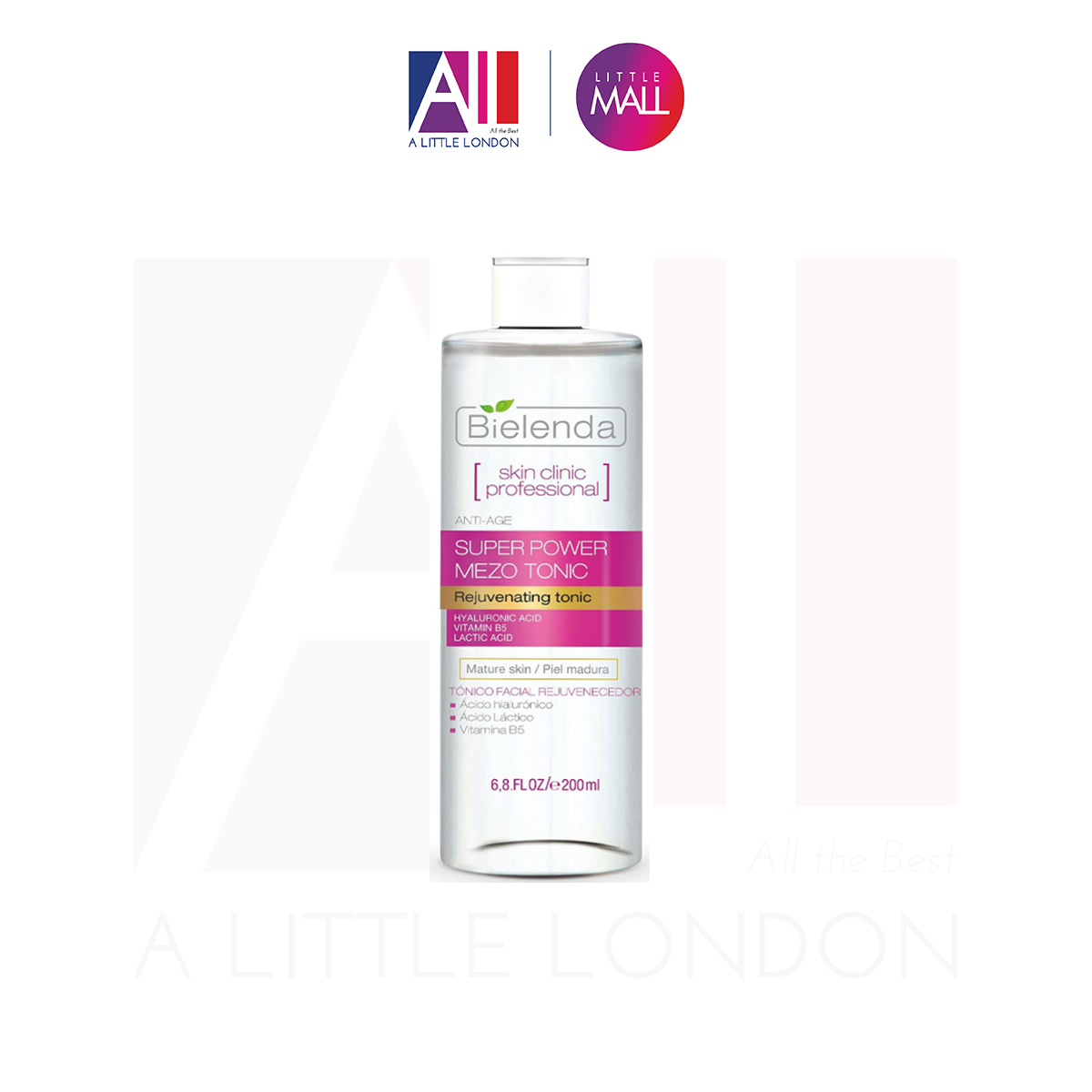 Nước hoa hồng Bielenda Anti Age Super Power Mezo Tonic 200ml (Bill Anh)