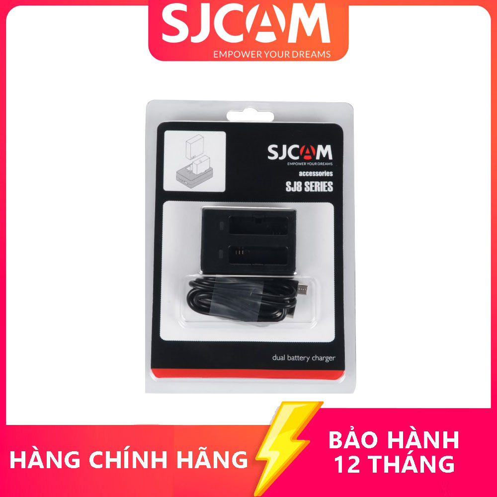 Dock sạc pin đôi cho Camera hành trình SJCAM SJ8 - Hãng phân phối chính thức