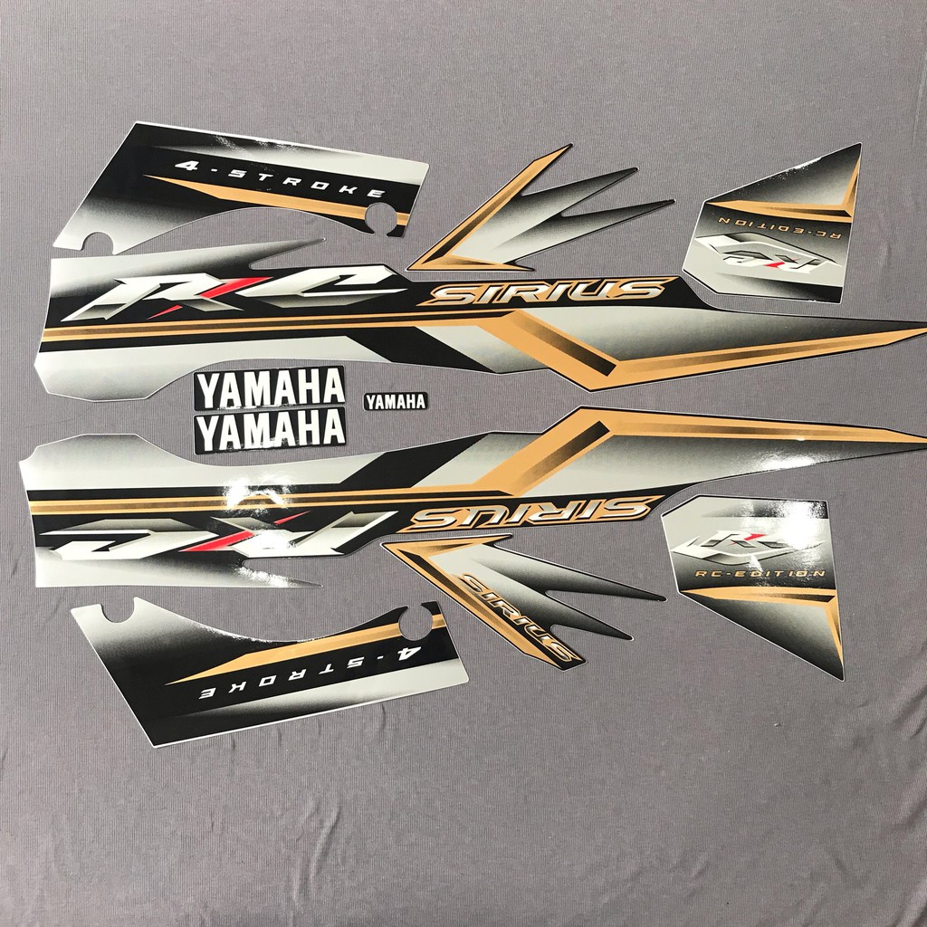 Nguyên bộ tem rời 3 lớp zin thái dán xe máy Yamaha Sirius RC màu xanh nhớt