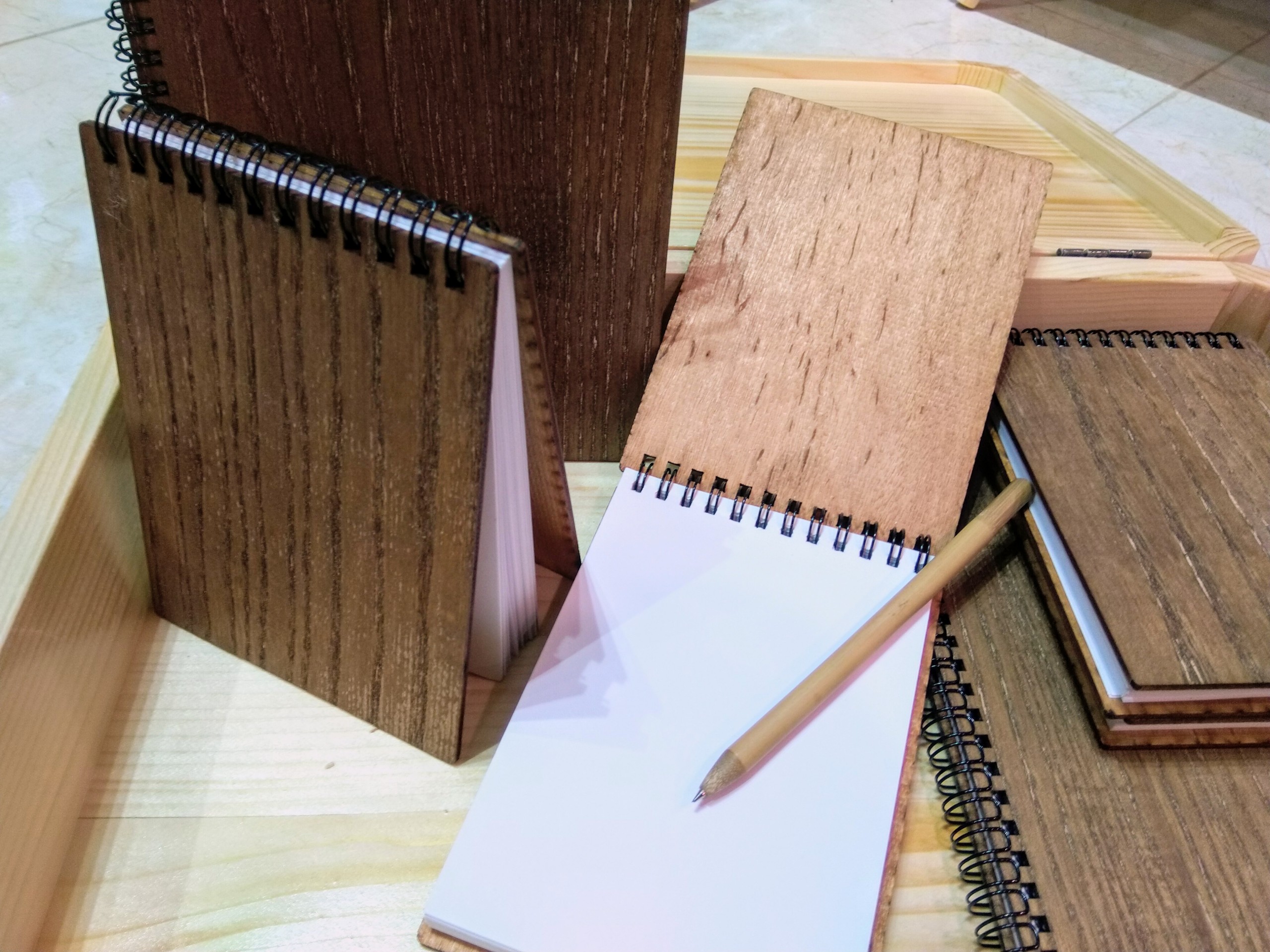 Sổ tay bìa gỗ decor (11x15.5) - Xưởng LUXI decor