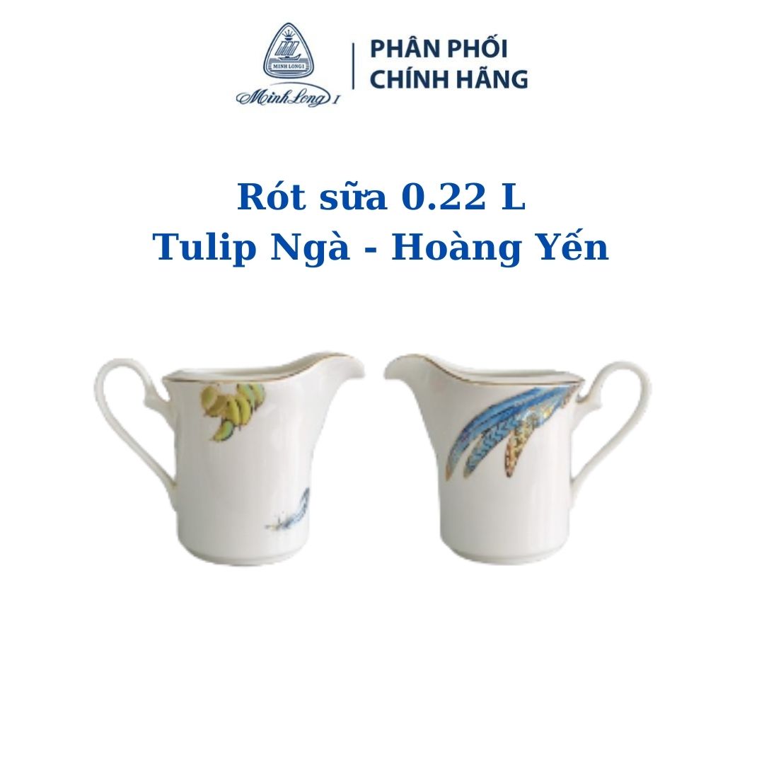 Rót sữa 0.22 l tulip ngà hoàng yến - gốm sứ cao cấp minh long i