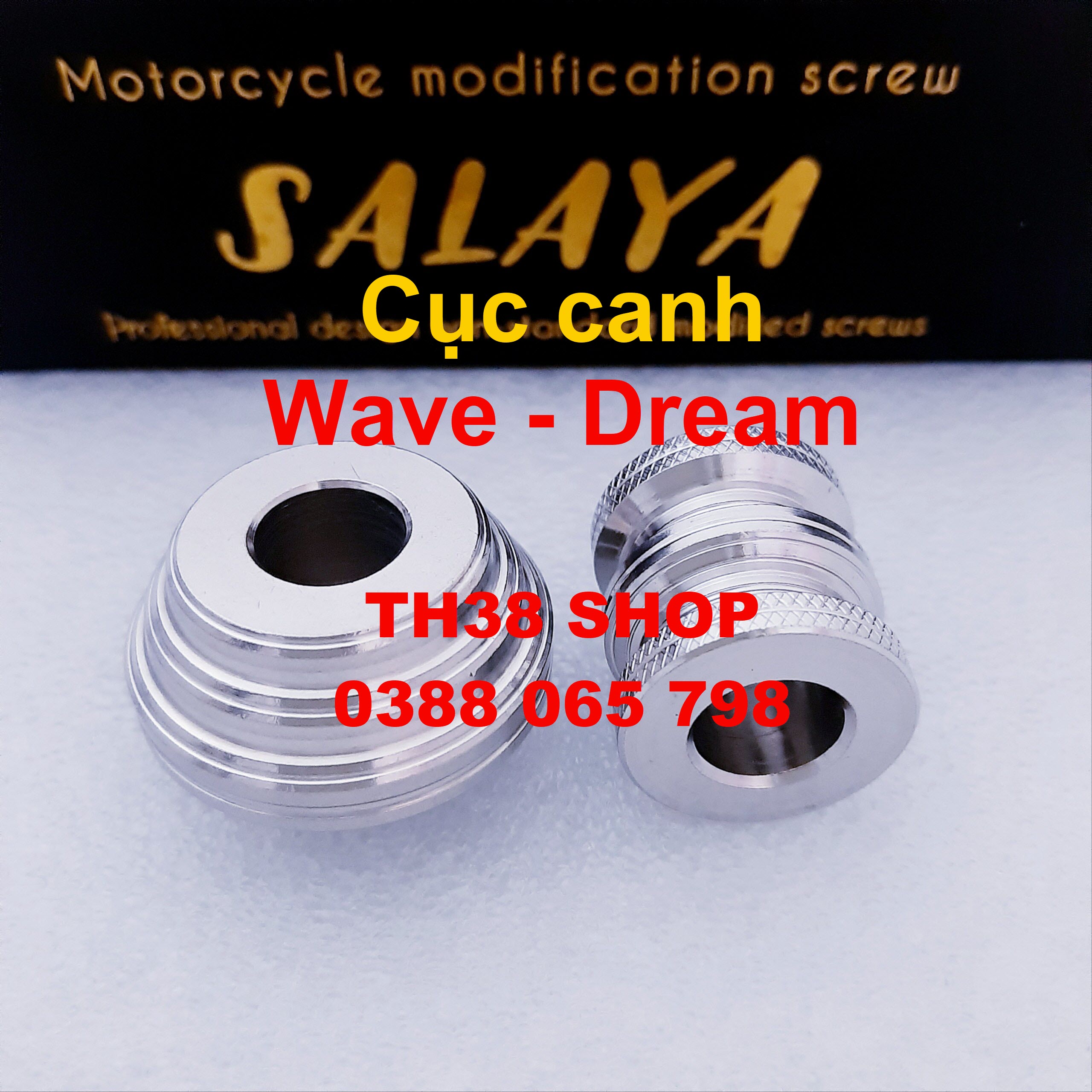 cục canh bánh wave - dream honda [cặp trước sau inox]