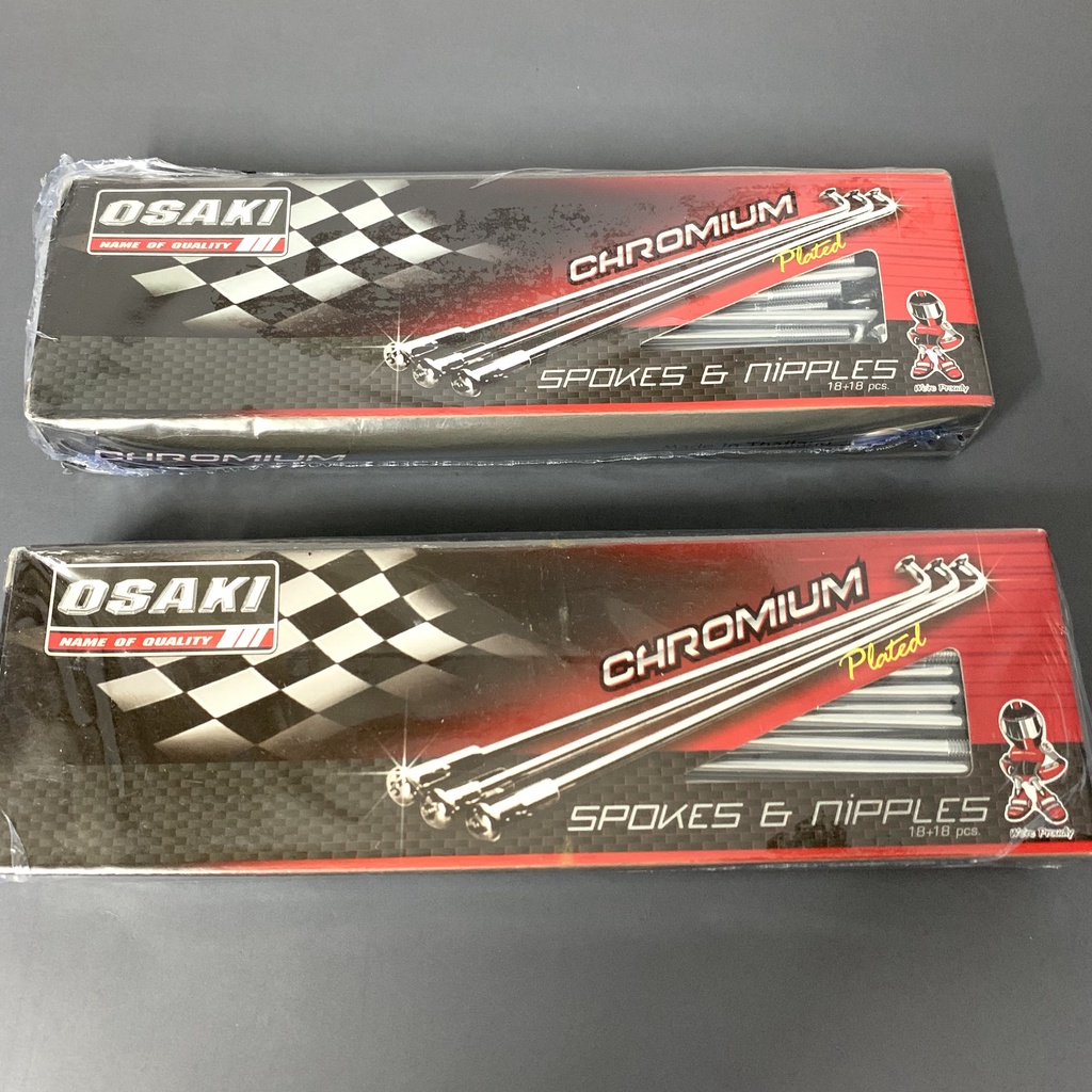 1 hộp 1 bánh xe Căm xe OSAKI mạ crom chính hãng đủ size 157 - 184 phù hợp mọi loại xe Wave Dream Ex Blade Future v.v...
