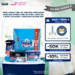 [Mới] Combo tiện lợi: Viên Rửa Chén Finish Nhật Bản Power Cube 100 Viên+ Muối 1kg+ Nước Làm Bóng + Dung dịch vệ sinh máy