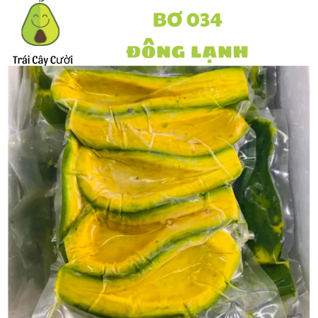 Bơ 034 cấp đông-frozen avocado -1kg - trái cây cười