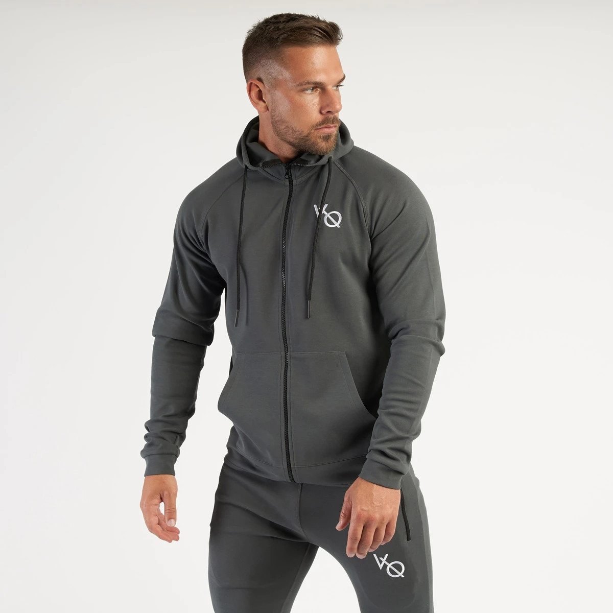 SÉT BỘ THỂ THAO NAM   QUẦN DÀI JOGER VÀ ÁO HOODIE VQ NHIỀU MÀU THUN 4 CHIỀU CO GIẢN TỐT