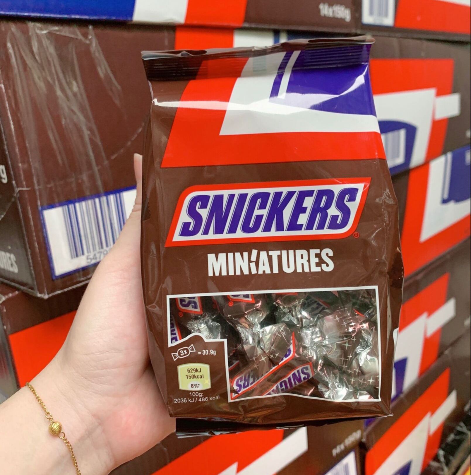Chocolate Đậu Phộng Snickers Miniatures - USA