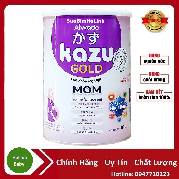 Sữa Bầu Kazu gold Mom 810g Dành cho phụ nữ mang thai và cho con bú