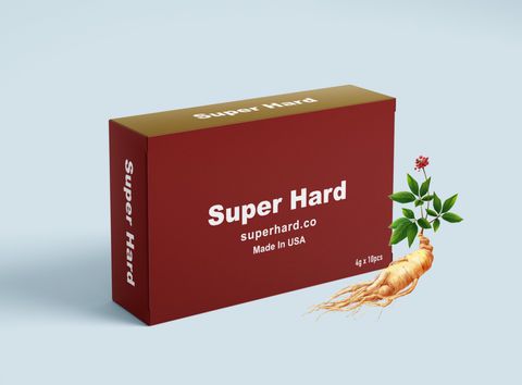 [Made in USA][Hàng chuẩn Mỹ] Combo 1 hộp (10 viên)  kẹo Sâm Super hard ginseng & coffee bản lĩnh đàn ông đích thực